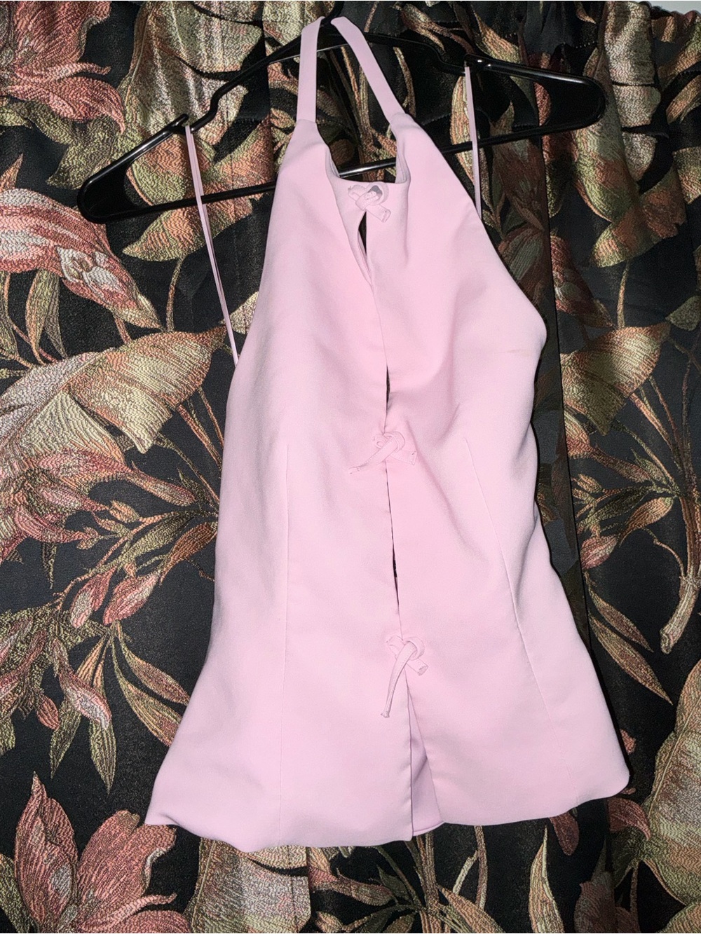 Zara Light Pink Halter Neck Top